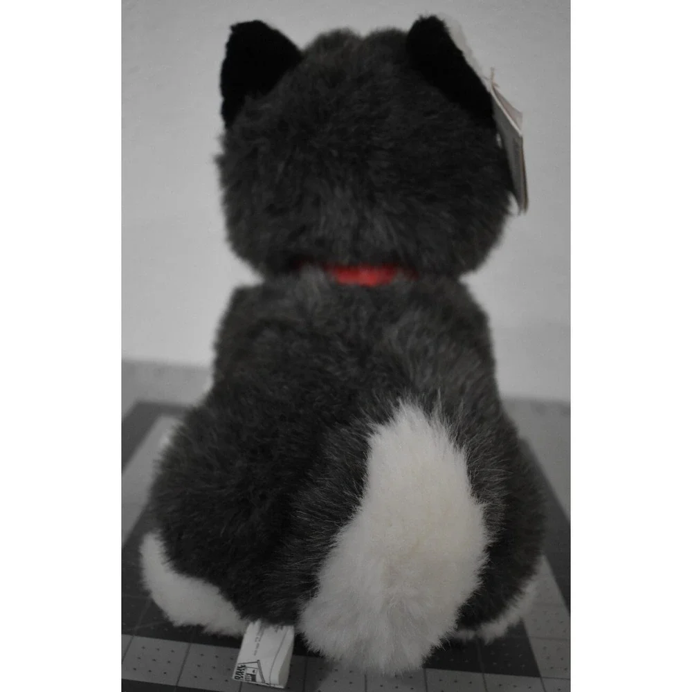 Husky Dog Canada Plush Stuffed Souvenir Tag‎ Sitting Animal House 10.5 Blue eyes